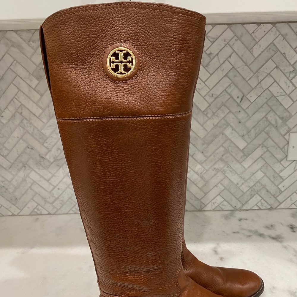 Tory Burch Leather Riding Boots
